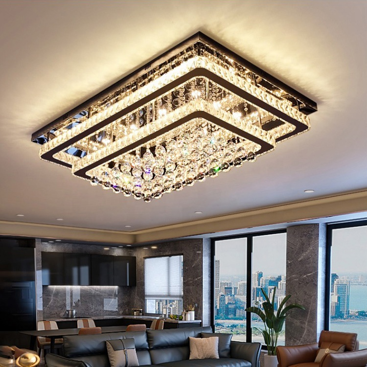 Aurora Luxe Crystal LED Ceiling Light